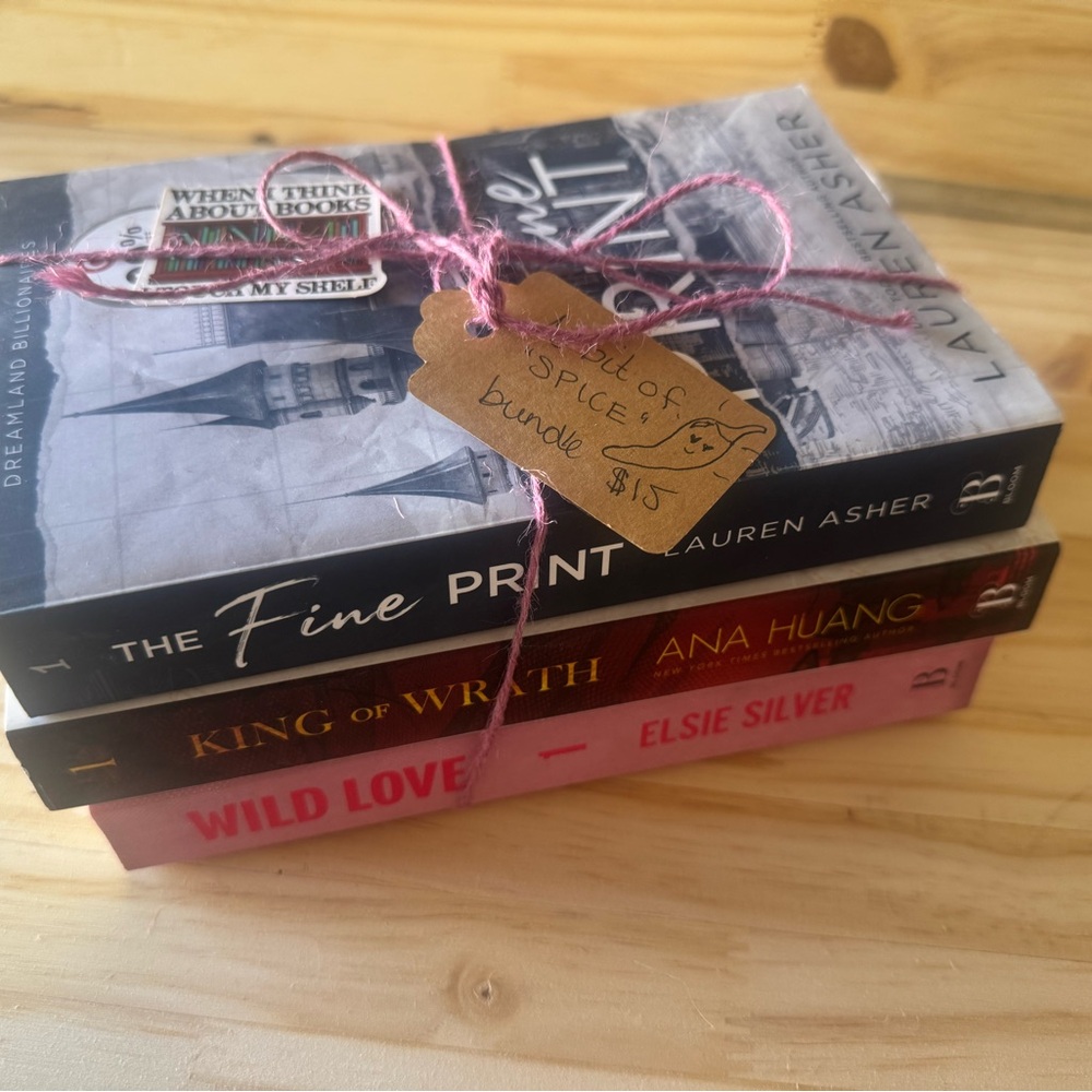 Book Bundle with Pink and Black Covers